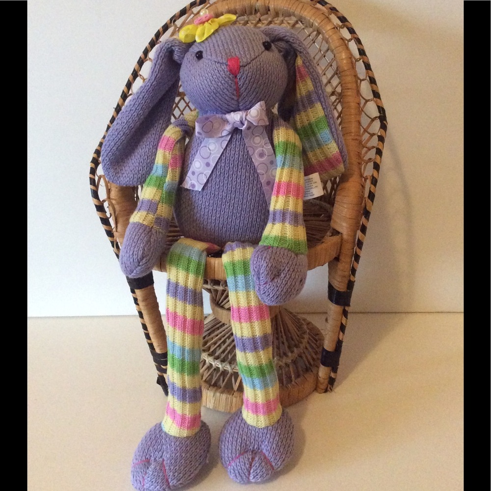 Long Leg Cute Rabbit Doll Stuffed Spring Colors - Picture 1 of 7